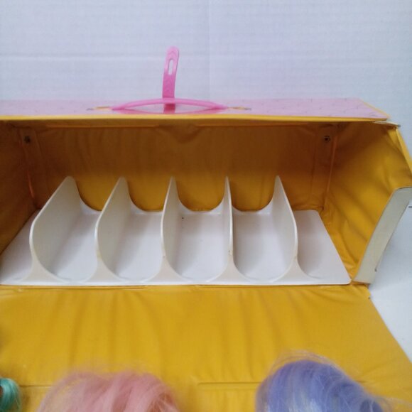 My Little Pony Vintage 80s Lot Plastic Case 5 Pony's 2 Hats - Picture 13 of 16